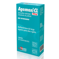 Antibiótico Agener União Agemoxi Cl 10 Comprimidos - 50 Mg