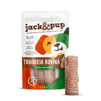 Petisco Jack&Pup Body Parts Traqueia Bovina 6" para Cães