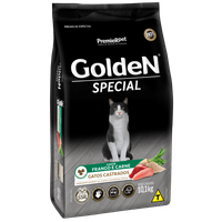 Ração Seca PremieR Pet GoldeN Special Frango e Carne para Gatos Castrados