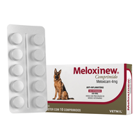Anti-inflamatório Vetnil Meloxinew Meloxicam 4mg para Cães
