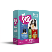 Kit Pop Banho Pet Clean Shampoo+condicionador+ Perfume Para Cães E Gatos