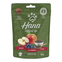Petisco Hana Natural Life Snacks Maça, Blueberry e Chia para Cães de Todos os Portes