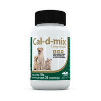 Suplemento Vetnil Cal-d-mix Comprimidos para Cães e Gatos