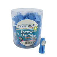 Escova Dental Dedeira The Pets De Borracha Pote - 50 Unidades