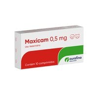 Anti-Inflamatório Ourofino Maxicam 0,5mg Comprimidos para Cães e Gatos
