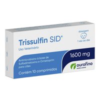 Antimicrobiano Ourofino Trissulfin SID 1600mg para Cães