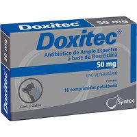 Antibiótico Syntec Doxitec Comprimidos para Cães e Gatos - 50mg