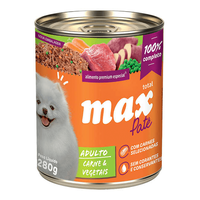 Ração Úmida Lata Total Max Patê Carne & Vegetais para Cães Adultos
