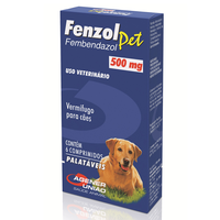 Antiparasitário Agener União Fenzol Pet 500 Mg Para Cães - 6 Unidades