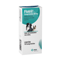 Antimicrobiano Msd Flotril - 50 Mg - 10 Comprimidos