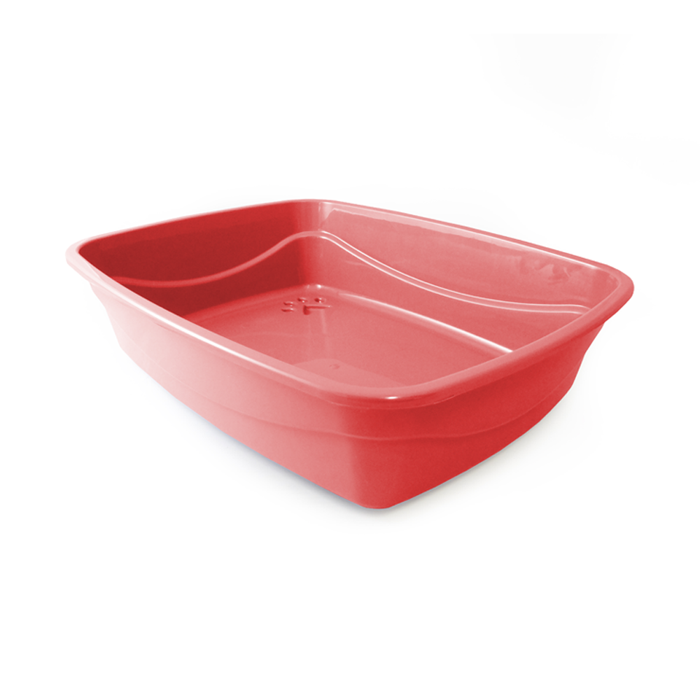 Bandeja Higienica Alta Cat Plus Grande Vermelha PetCamp