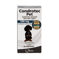 Suplemento Alimentar Syntec Condrotec Pet Para Cães E Gatos - 500 Mg