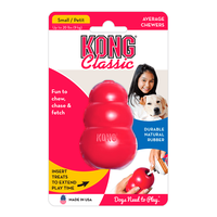 Brinquedo Interativo Kong Classic Com Dispenser Para Ração Ou Petisco - Vermelho - Pequeno