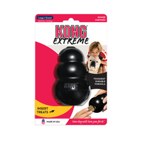 Brinquedo Interativo Kong Extreme Com Dispenser Para Ração Ou Petisco - Preto - Grande