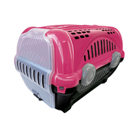 Caixa De Transporte Furacão Pet Luxo - Rosa - Numero 1
