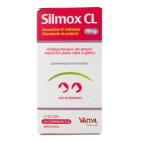Antibacteriano Vansil Silmox Cl Para Cães E Gatos - 50 Mg