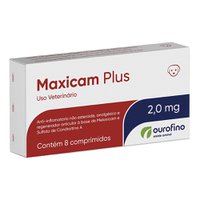 Anti-Inflamatório Ourofino Maxicam Plus 2,0mg Comprimidos para Cães