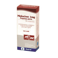 Anti-inflamatório Meloxivet 10 Comprimidos Para Cães E Gatos De Pequeno Porte - 1 Mg