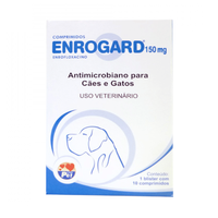 Antimicrobiano Labgard Enrogard 150 Mg Para Cães Até 60 Kg - 10 Comprimidos
