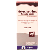 Anti-inflamatório Duprat Meloxivet 10 Comprimidos Para Cães De Grande Porte - 6 Mg