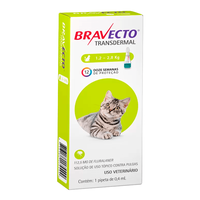Antipulgas MSD Bravecto Transdermal para Gatos de 1,2 a 2,8kg