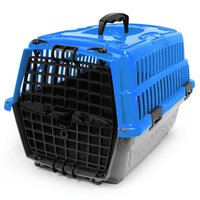 Caixa de Transporte Pet Injet Love Travel Azul para Cães