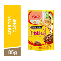 Ração Nestlé Purina Friskies Sachê Carne Ao Molho Para Gatos - 85 G