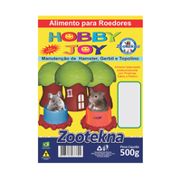 Ração Para Hamster. Topolino E Roedores Hobby Joy Zootekna - 500 G