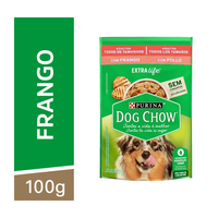 Ração Úmida Sachê Nestlé Purina Dog Chow  Frango para Cães Adultos - 100g