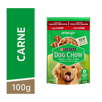 Ração Úmida Nestlé Purina Dog Chow Sachê Carne Para Cães Adultos - 100 G