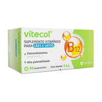 Suplemento Vitamínico Avert Vitecol Para Cães E Gatos - 30 Cápsulas