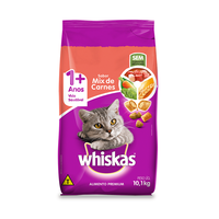 Ração Whiskas Mix De Carne Para Gatos Adultos - 10.1 Kg