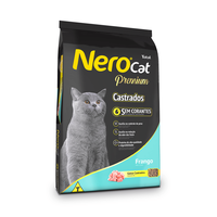 Ração Seca Total Nero Cat Premium Frango para Gatos Castrados