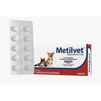 Anti-inflamatorio Vetnil Metilvet - 10 Mg - 10 Comprimidos