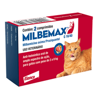 Vermífugo Elanco Milbemax G para Gatos de 2 a 8kg