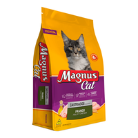 Ração Seca Magnus Premium Cat Sabor Frango para Gatos Adultos Castrados
