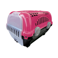 Caixa De Transporte Furacão Pet Luxo - Rosa - Numero 2