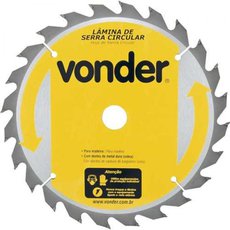 Disco de Serra Circular Vonder para Madeira 235mm x 25mm 24 dentes