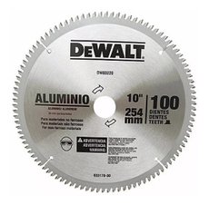 Lâmina Serra Circular Dewalt Para Alumínio 10 Pol. 100 Dentes DWA03220