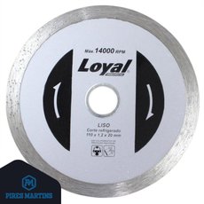 Disco de Corte Loyal Diamantado 4.1/2 Liso