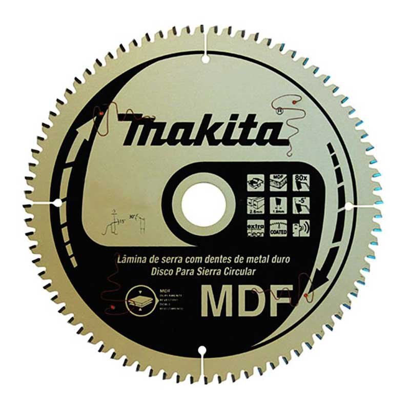 Lâmina de Serra Circular Makita MDF 185mm 60 Dentes