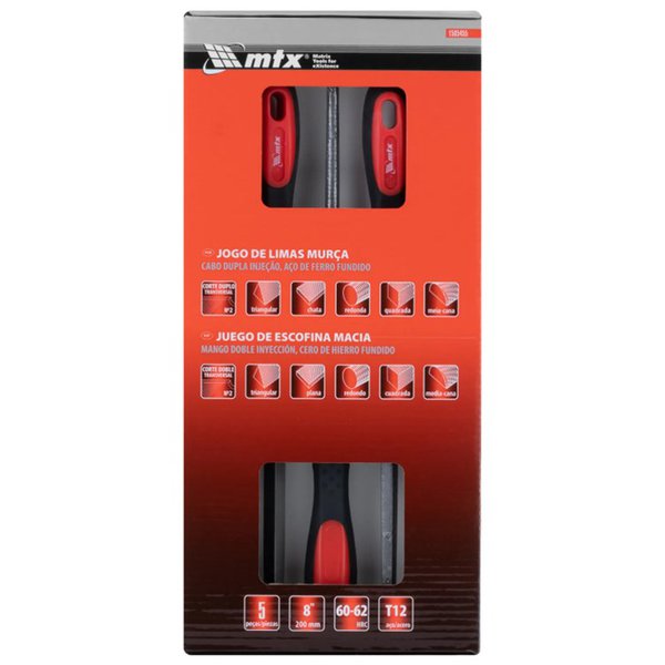 Jogo De Lima MTX Murca 8 Pol. Com Cabo 5 Peças | Pires Martins