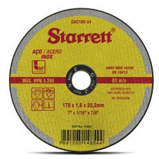Disco De Corte Starrett Para Aço Inox 7 Pol.