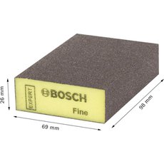 Esponja Abrasiva Bosch S471 Reta Acabamento Fino