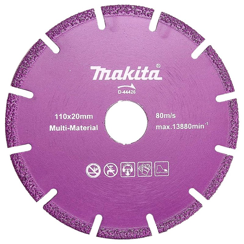 Disco Diamantado Makita Multimaterial 110 X 5 X 20mm com Anel D-44426