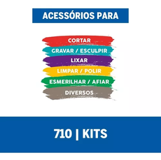 Kit Para Mini Retifica Uso Geral 160 Peças Dremel 710