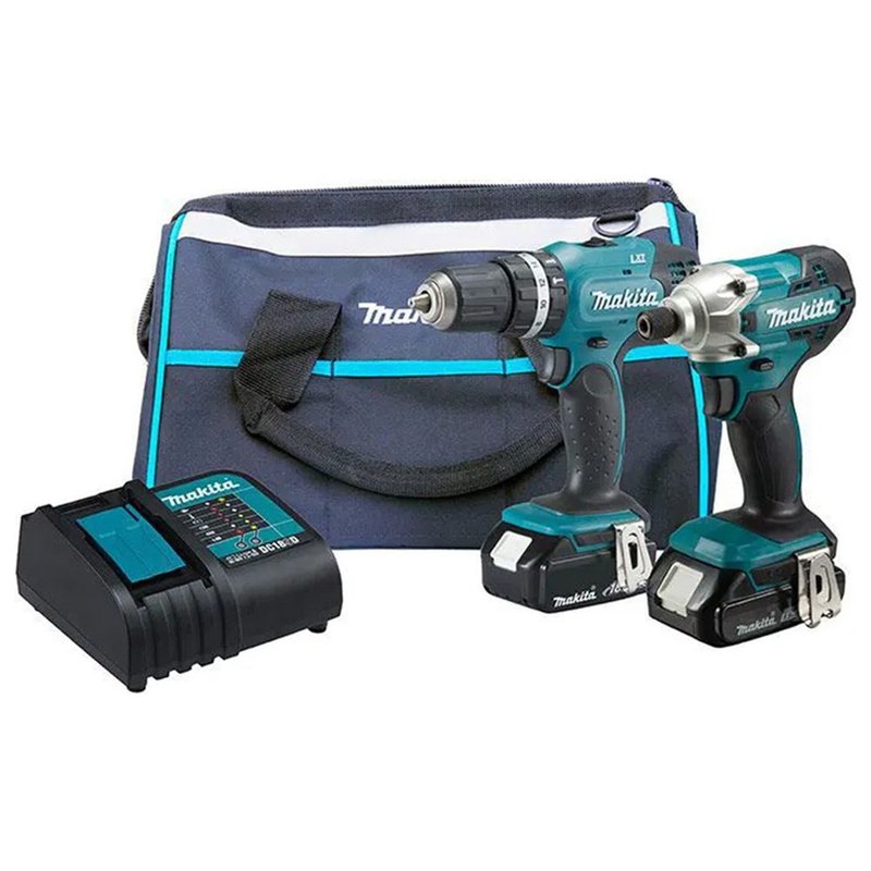 Kit Furadeira De Impatco E Parafusadeira De Impacto Makita DLX2336SYX