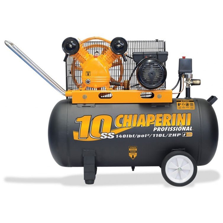 Compressor de Ar Chiaperini Média Pressão 10 PCM 110 Litros Bivolt 10SS