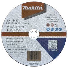 Disco De Corte Makita 9 Pol. X 2.5Mm X 22Mm D-19956