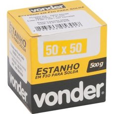 Estanho Vonder em fio 1,5 mm 50x50 com 500 g.